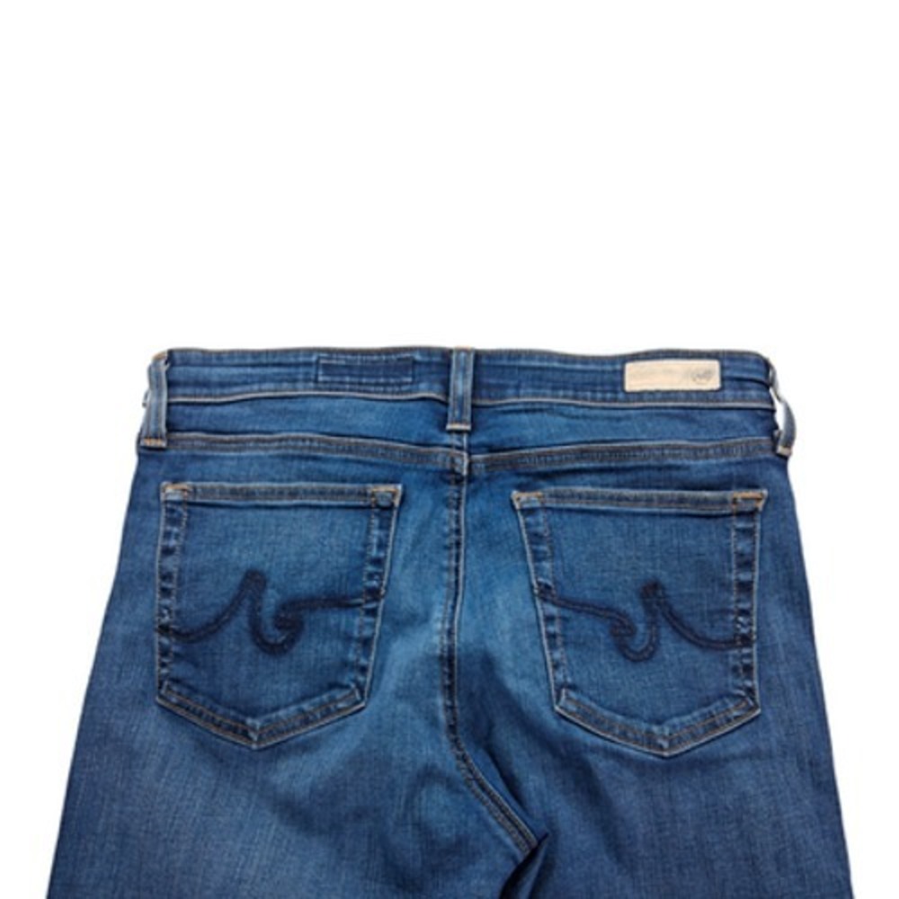 AG Farrah Skinny Ankle Jeans Womens 31R Blue Mid Rise Distressed Stretch Denim - Picture 9 of 11